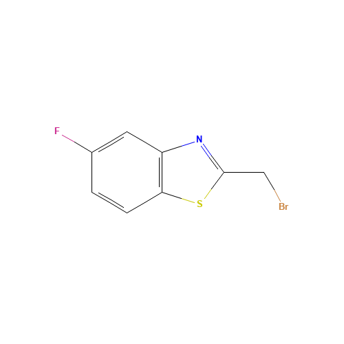 2-(bromomethyl)-5-fluoro-1,3-benzothiazole (CAS: 143163-70-6) - Chemical Structure and Molecular Formula 