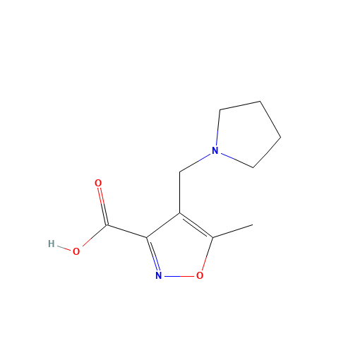 5-methyl-4-(pyrrolidin-1-ylmethyl)-1,2-oxazole-3-carboxylic acid (CAS: 893750-02-2) - Related Chemical Product
