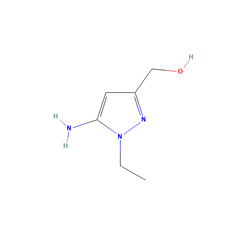 (5-amino-1-ethylpyrazol-3-yl)methanol (CAS: 1224888-16-7) - Chemical Structure and Molecular Formula 