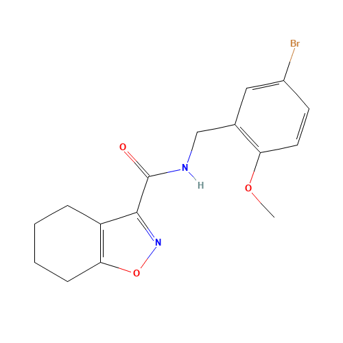N-[(5-bromo-2-methoxyphenyl)methyl]-4,5,6,7-tetrahydro-1,2-benzoxazole-3-carboxamide (CAS: 903156-40-1) - Related Chemical Product