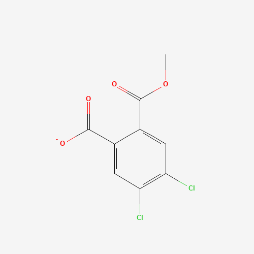4,5-dichloro-2-methoxycarbonylbenzoate (CAS: 145303-69-1) - Chemical Structure and Molecular Formula 
