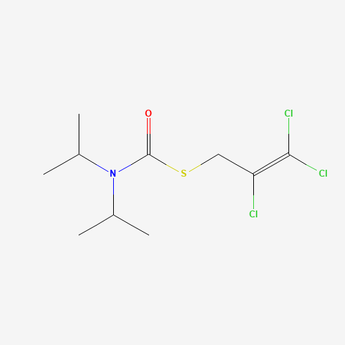 S-(2,3,3-trichloroprop-2-enyl) N,N-di(propan-2-yl)carbamothioate (CAS: 2303-17-5) - Chemical Structure and Molecular Formula 