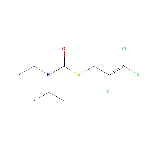S-(2,3,3-trichloroprop-2-enyl) N,N-di(propan-2-yl)carbamothioate (CAS: 2303-17-5) - Related Chemical Product