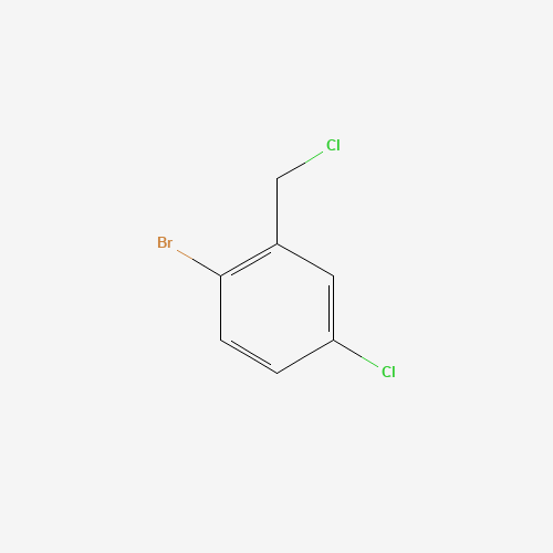 1-bromo-4-chloro-2-(chloromethyl)benzene chemical structure 1-bromo-4-chloro-2-(chloromethyl)benzene (CAS: 1261678-76-5) - Chemical Structure and Molecular Formula