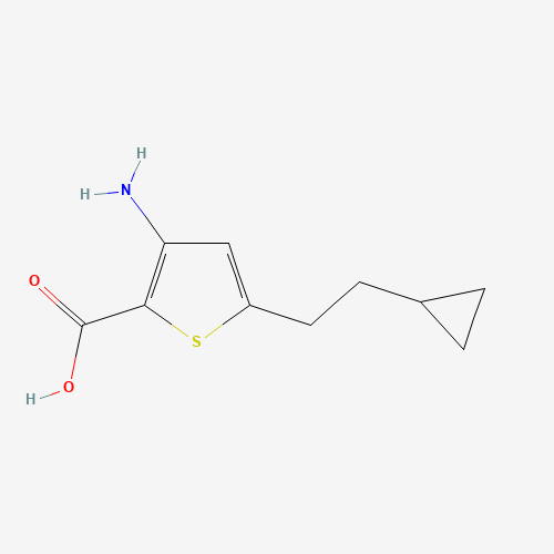3-amino-5-(2-cyclopropylethyl)thiophene-2-carboxylic acid (CAS: 947176-02-5) - Related Chemical Product