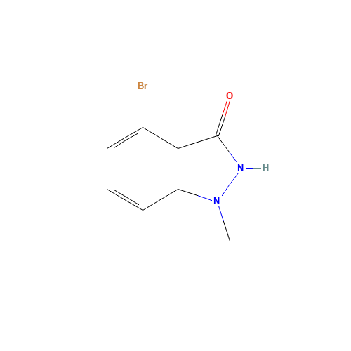 4-bromo-1-methyl-2H-indazol-3-one (CAS: 1417190-35-2) - Chemical Structure and Molecular Formula 