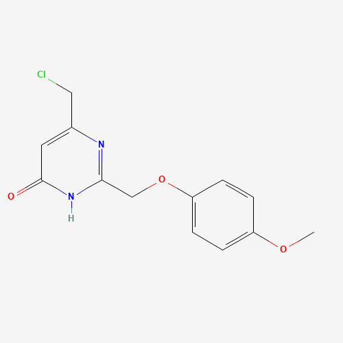 6-(chloromethyl)-2-[(4-methoxyphenoxy)methyl]-1H-pyrimidin-4-one (CAS: 266679-47-4) - Related Chemical Product