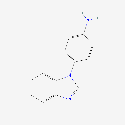 4-(benzimidazol-1-yl)aniline (CAS: 52708-36-8) - Chemical Structure and Molecular Formula 