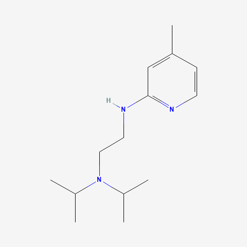 N-(4-methylpyridin-2-yl)-N',N'-di(propan-2-yl)ethane-1,2-diamine (CAS: 24573-36-2) - Chemical Structure and Molecular Formula 