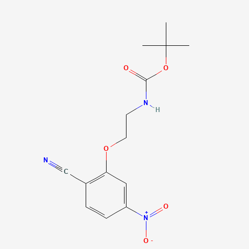 tert-butyl N-[2-(2-cyano-5-nitrophenoxy)ethyl]carbamate (CAS: 1356009-64-7) - Related Chemical Product