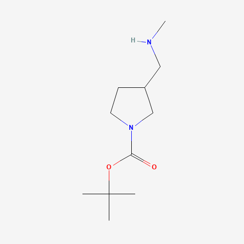 tert-butyl 3-(methylaminomethyl)pyrrolidine-1-carboxylate (CAS: 872716-75-1) - Chemical Structure and Molecular Formula 