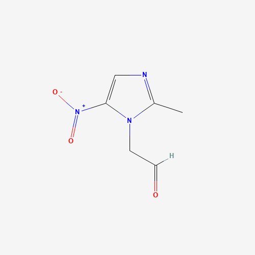 2-(2-methyl-5-nitroimidazol-1-yl)acetaldehyde (CAS: 56910-52-2) - Chemical Structure and Molecular Formula 