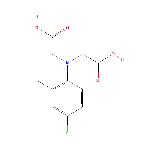 2-[N-(carboxymethyl)-4-chloro-2-methylanilino]acetic acid (CAS: 1190891-11-2) - Chemical Structure and Molecular Formula 
