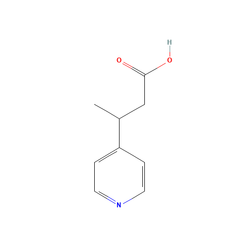 3-pyridin-4-ylbutanoic acid (CAS: 373356-33-3) - Chemical Structure and Molecular Formula 
