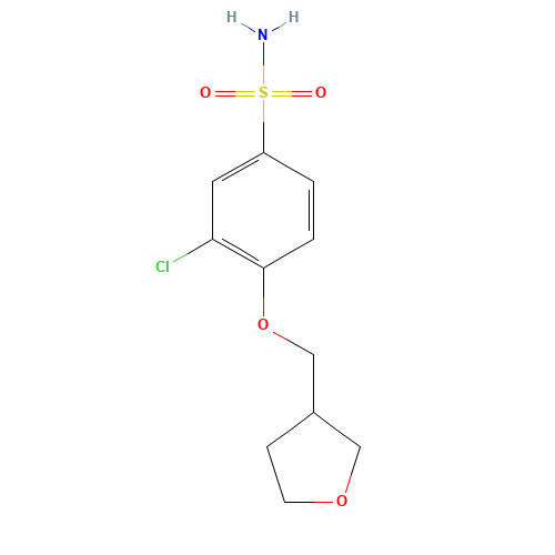 3-chloro-4-(oxolan-3-ylmethoxy)benzenesulfonamide (CAS: 1257050-11-5) - Related Chemical Product