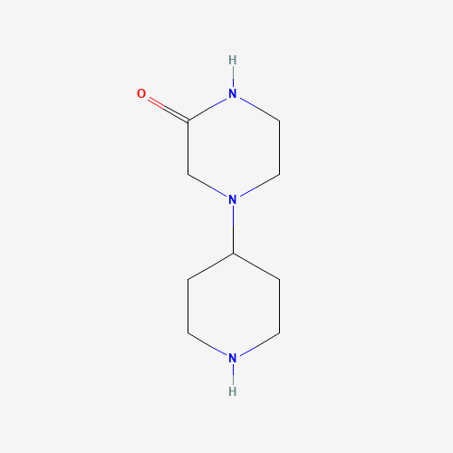 4-piperidin-4-ylpiperazin-2-one (CAS: 1143623-19-1) - Chemical Structure and Molecular Formula 