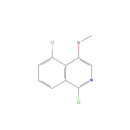 1,5-dichloro-4-methoxyisoquinoline (CAS: 1409965-19-0) - Chemical Structure and Molecular Formula 