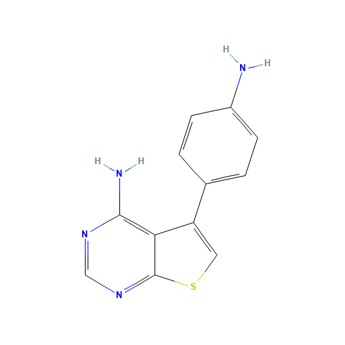 5-(4-aminophenyl)thieno[2,3-d]pyrimidin-4-amine (CAS: 501696-28-2) - Related Chemical Product