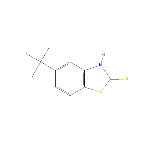 5-tert-butyl-3H-1,3-benzothiazole-2-thione (CAS: 54237-37-5) - Chemical Structure and Molecular Formula 