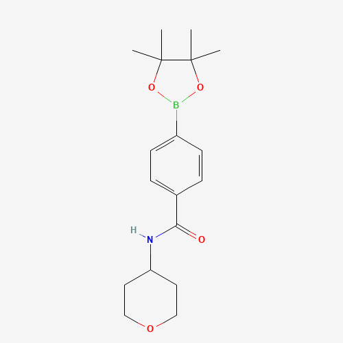 N-(oxan-4-yl)-4-(4,4,5,5-tetramethyl-1,3,2-dioxaborolan-2-yl)benzamide (CAS: 656239-37-1) - Related Chemical Product