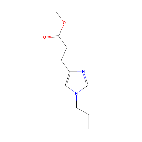 methyl 3-(1-propylimidazol-4-yl)propanoate (CAS: 1427320-58-8) - Chemical Structure and Molecular Formula 