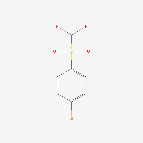 1-bromo-4-(difluoromethylsulfonyl)benzene (CAS: 51679-57-3) - Chemical Structure and Molecular Formula 