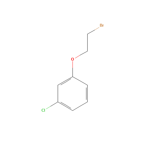 1-(2-bromoethoxy)-3-chlorobenzene (CAS: 6487-84-9) - Chemical Structure and Molecular Formula 