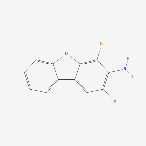 2,4-dibromodibenzofuran-3-amine (CAS: 133953-35-2) - Chemical Structure and Molecular Formula 