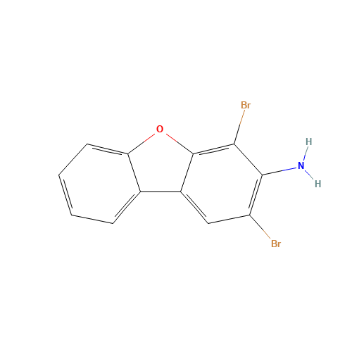 2,4-dibromodibenzofuran-3-amine (CAS: 133953-35-2) - Chemical Structure and Molecular Formula 