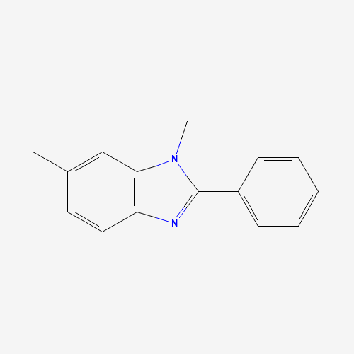 1,6-dimethyl-2-phenylbenzimidazole (CAS: 24780-87-8) - Chemical Structure and Molecular Formula 