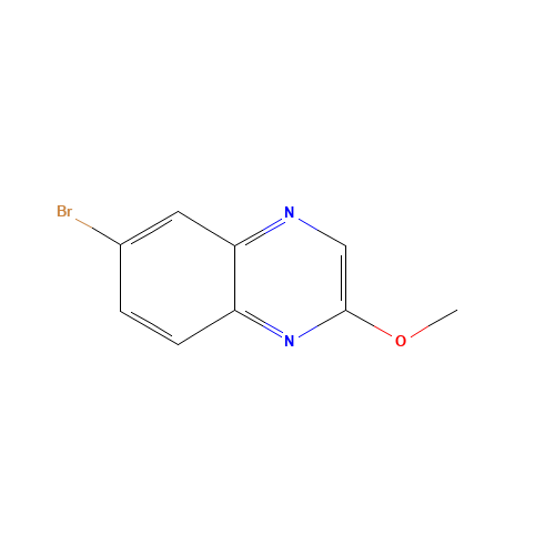 6-bromo-2-methoxyquinoxaline (CAS: 1240621-89-9) - Chemical Structure and Molecular Formula 