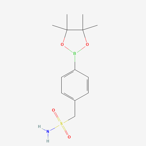 [4-(4,4,5,5-tetramethyl-1,3,2-dioxaborolan-2-yl)phenyl]methanesulfonamide (CAS: 928657-23-2) - Chemical Structure and Molecular Formula 