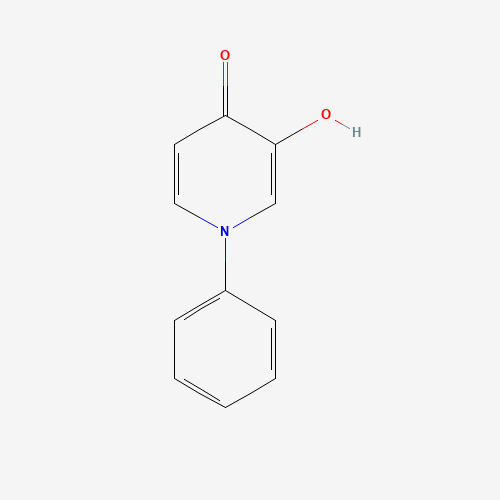 3-hydroxy-1-phenylpyridin-4-one (CAS: 16494-79-4) - Chemical Structure and Molecular Formula 