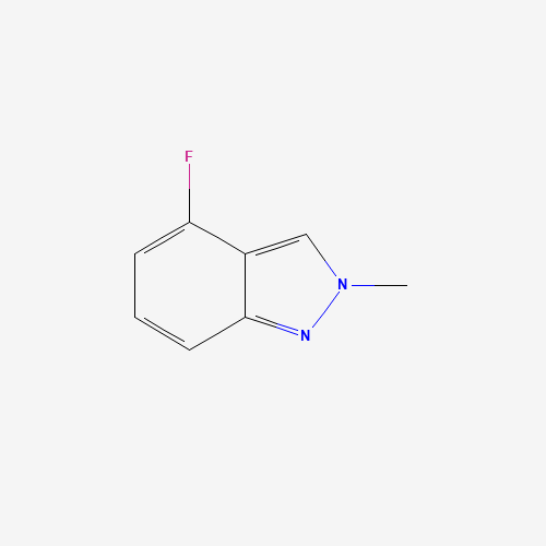 4-fluoro-2-methylindazole (CAS: 1209731-93-0) - Chemical Structure and Molecular Formula 