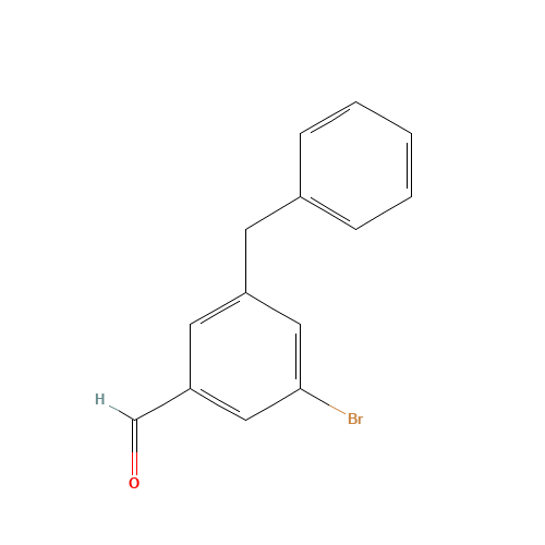 3-benzyl-5-bromobenzaldehyde (CAS: 317334-59-1) - Chemical Structure and Molecular Formula 
