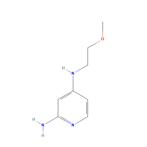 4-N-(2-methoxyethyl)pyridine-2,4-diamine (CAS: 1313726-74-7) - Chemical Structure and Molecular Formula 