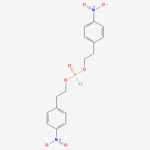 1-[2-[chloro-[2-(4-nitrophenyl)ethoxy]phosphoryl]oxyethyl]-4-nitrobenzene (CAS: 85363-77-5) - Related Chemical Product