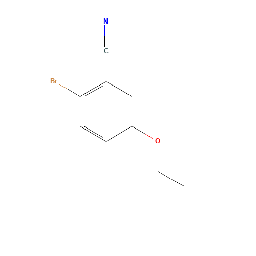 2-bromo-5-propoxybenzonitrile (CAS: 1353776-81-4) - Chemical Structure and Molecular Formula 