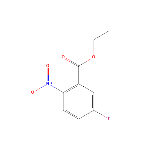 ethyl 5-fluoro-2-nitrobenzoate (CAS: 364-51-2) - Chemical Structure and Molecular Formula 