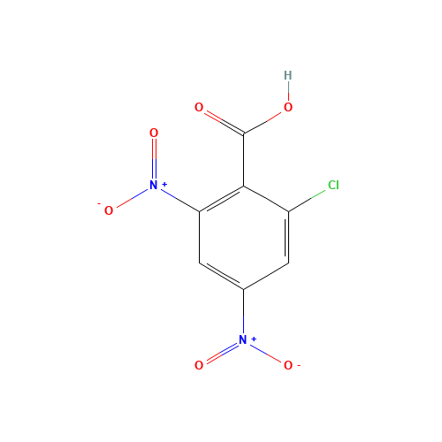 2-chloro-4,6-dinitrobenzoic acid (CAS: 95192-61-3) - Chemical Structure and Molecular Formula 