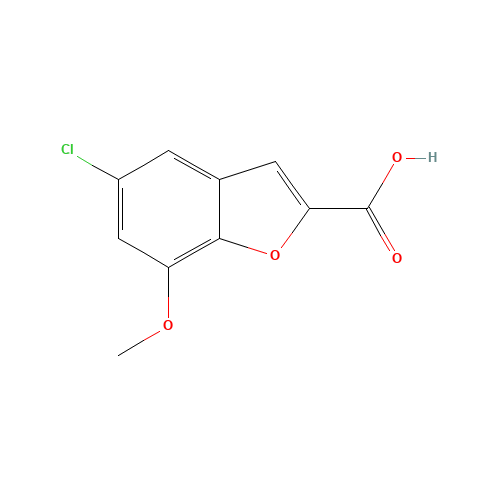 5-chloro-7-methoxy-1-benzofuran-2-carboxylic acid (CAS: 460044-74-0) - Related Chemical Product