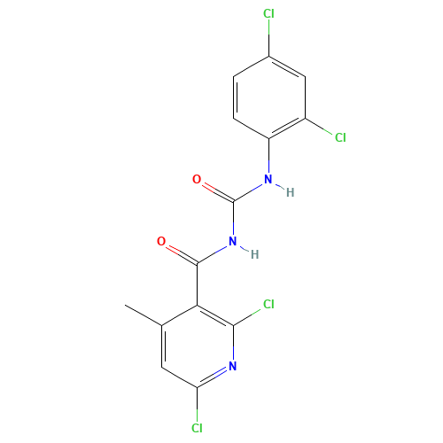 2,6-dichloro-N-[(2,4-dichlorophenyl)carbamoyl]-4-methylpyridine-3-carboxamide (CAS: 286430-78-2) - Related Chemical Product