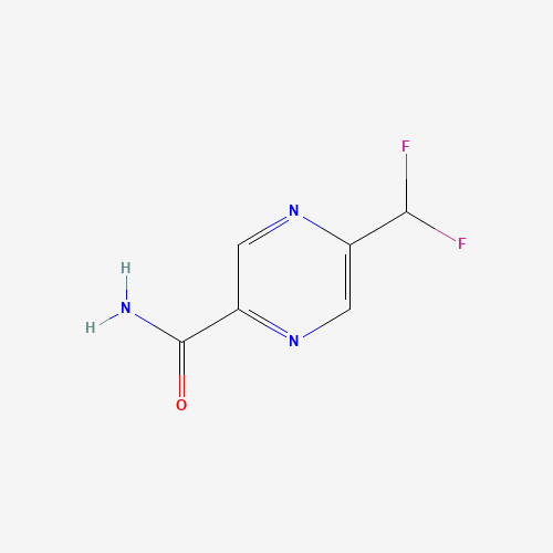5-(difluoromethyl)pyrazine-2-carboxamide (CAS: 1474073-64-7) - Chemical Structure and Molecular Formula 