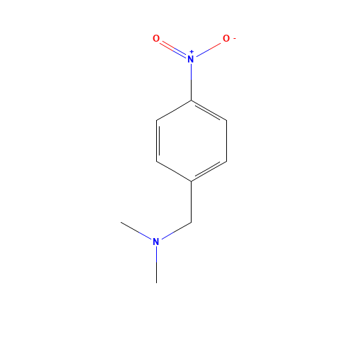 N,N-dimethyl-1-(4-nitrophenyl)methanamine (CAS: 15184-96-0) - Chemical Structure and Molecular Formula 