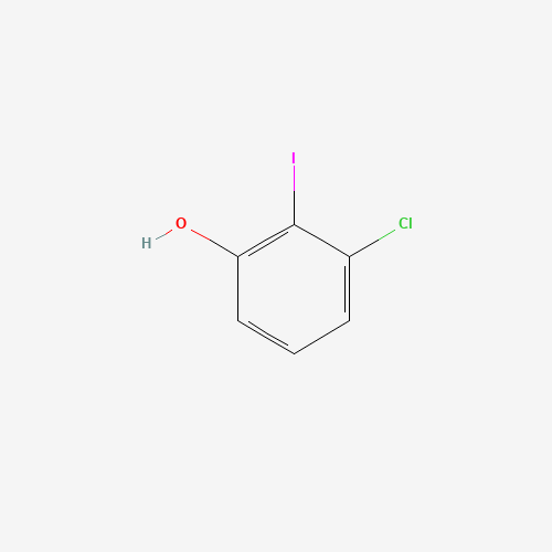 3-chloro-2-iodophenol (CAS: 858854-82-7) - Chemical Structure and Molecular Formula 