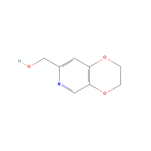 2,3-dihydro-[1,4]dioxino[2,3-c]pyridin-7-ylmethanol (CAS: 443955-89-3) - Chemical Structure and Molecular Formula 