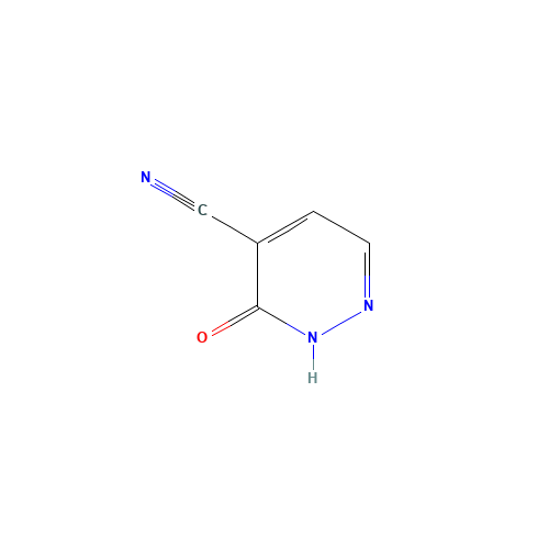 6-oxo-1H-pyridazine-5-carbonitrile (CAS: 64882-65-1) - Chemical Structure and Molecular Formula 
