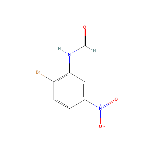 N-(2-bromo-5-nitrophenyl)formamide (CAS: 98556-09-3) - Chemical Structure and Molecular Formula 