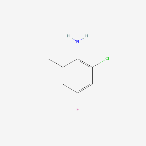 2-chloro-4-fluoro-6-methylaniline (CAS: 332903-47-6) - Chemical Structure and Molecular Formula 