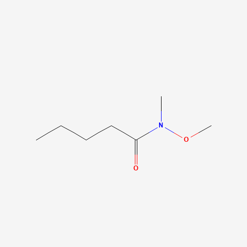 N-methoxy-N-methylpentanamide (CAS: 129118-11-2) - Chemical Structure and Molecular Formula 
